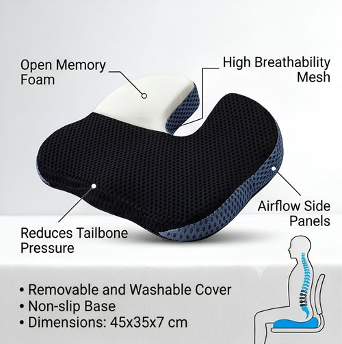 Kordena Ergonomic Seat Cushion — All-Day Comfort
